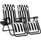 Best Choice Products Set of 2 Zero Gravity Lounge Chair Recliners for Patio, Pool w/ Cup Holder Tray